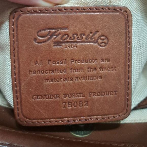 Fossil 1950s Woven Straw & Leather Tote Bag - Picture 12 of 12